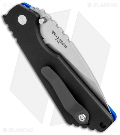 Strider + Pro-Tech SnG Automatic Knife Blue/Black G-10 (3.5" Stonewash) - Image 3