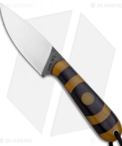 T.M. Hunt Custom Magua Fixed Blade Knife Bullseye Green/Black G-10 (3.5" Satin)