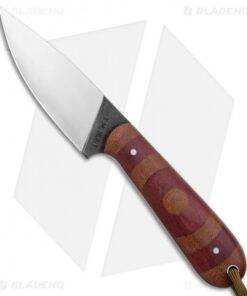 T.M. Hunt Custom Magua Fixed Blade Knife Bullseye Red G-10/Micarta (3.5" Satin)