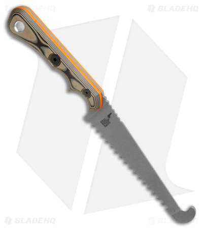 TOPS Knives Muley Saw w/ Gut Hook Fixed Blade Knife G-10 (4.5" SW) MSAW-01 - Image 2