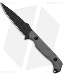 Toor Knives Darter Fixed Blade Knife Vapor Gray G-10 (4.25" Black)