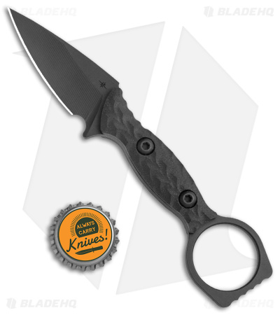Toor Knives Viper Fixed Blade Knife Shadow Black G-10 (2.65" Black) - Image 4