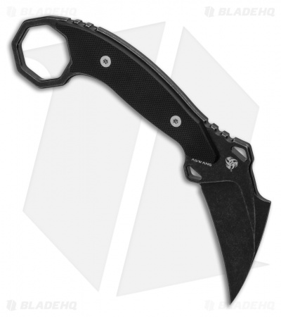 TuyaKnife Aswang Karambit Fixed Blade Knife Black G-10 (2.5" Black SW) - Image 2