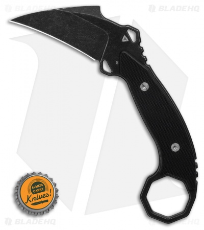 TuyaKnife Aswang Karambit Fixed Blade Knife Black G-10 (2.5" Black SW) - Image 4