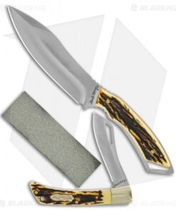 Uncle Henry 2-Piece Fixed/Folder Tin w/ Sharpening Stone