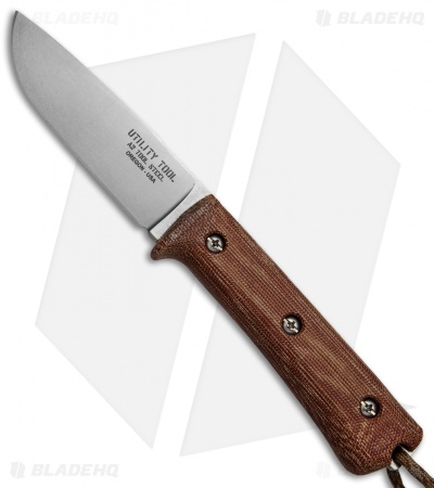 Utility Tool Knives Wilderness Knife No. 3 Brown Micarta (4" SW) UTK0100-2015