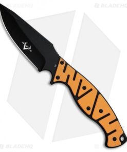 V Nives Altered Beast Fixed Blade Knife Orange G-10 (4.25" Black)