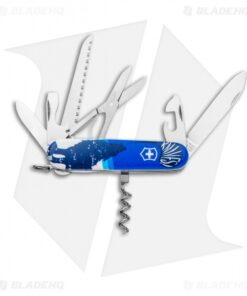 Victorinox Swiss Army Knife Huntsman Blade HQ Blue Crazy Wolf "Lobo Loco"