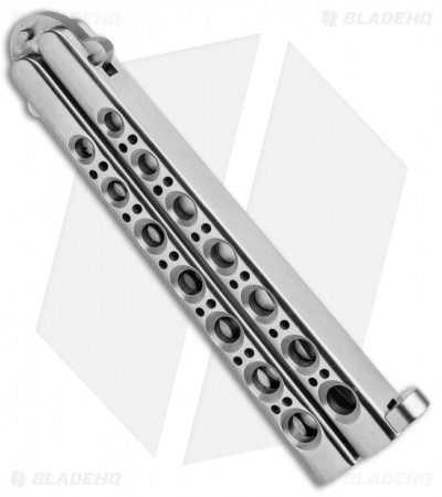 Vintage Bali-Song USA Butterfly Knife Stainless Steel Hand Ground (4.25" Satin) - Image 3