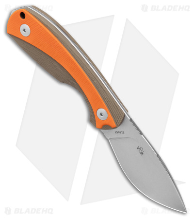 Viper Lille1 GGO Fixed Blade Knife Green/Orange G-10 (2.8" Stonewash) - Image 2