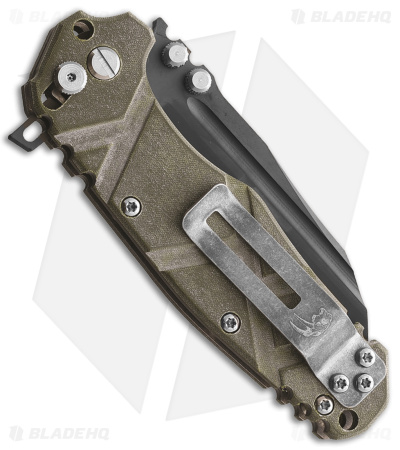 Wander Tactical Mistral Bar Lock Knife Green Micarta (3.5" Black DLC) - Image 2