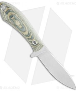 Alternative view of White River Knives Sendero Pack Knife Black/Olive Drab Linen Micarta (3.25" SW)