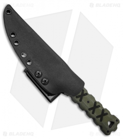 Williams Blade Design Hira Zukuri HZT 004 Fixed Blade Green Micarta (4.5" Black) - Image 3