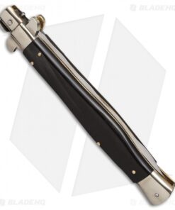 Alternative view of 13" AGA Campolin Dark Horn Automatic Knife Italian Stiletto (Kriss Plain)