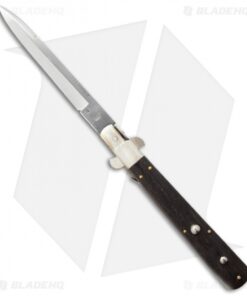 AGA Campolin 13" Italian Frosolone Automatic Knife Ebony Wood (6.5" Bayonet)