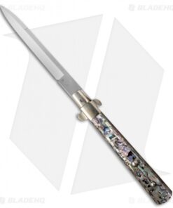 AGA Campolin 13" Italian Frosolone Automatic Knife Abalone (Bayonet)