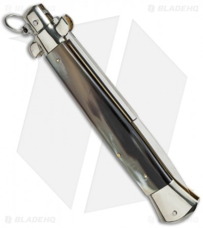 AGA Campolin 15" Ring Pull Automatic Italian Stiletto Brazilian (7" Satin Bayo) - Image 2