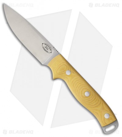 American Knife Company Shenandoah Fixed Blade Knife Yellow Micarta (4.25" Satin)