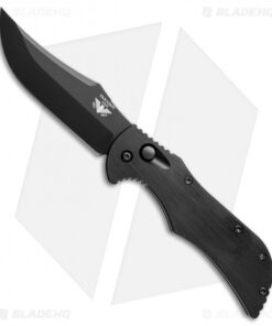 Paragon Apex Persian Style Automatic Knife Black Jimping (3.875" Black)