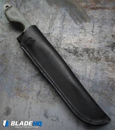 Anza Knives V-TAC Fixed Blade Knife Black Micarta (6" Gray) - Image 3