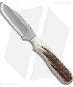 Anza Knives F4-FE Fixed Blade Knife Stag Horn (3.4" Plain)