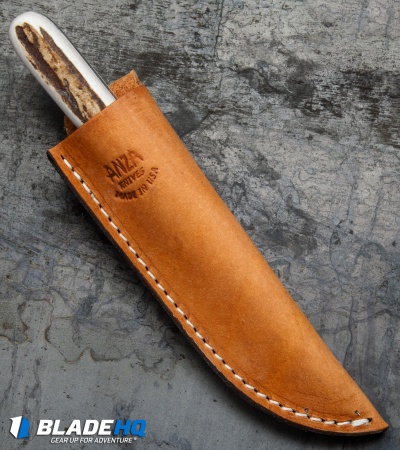 Anza Knives NK-FE Fixed Blade Knife Stag Horn (3.25" Satin) - Image 3