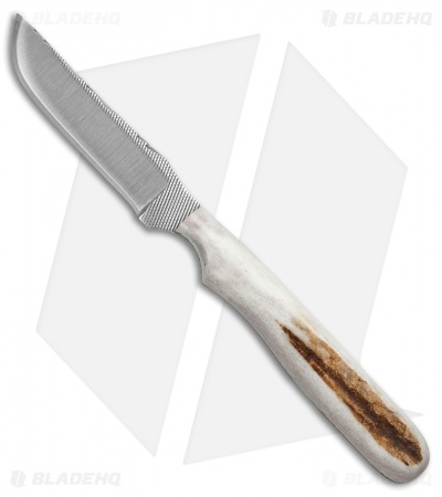 Anza Knives NK-FE Fixed Blade Knife Stag Horn (3.25" Satin)