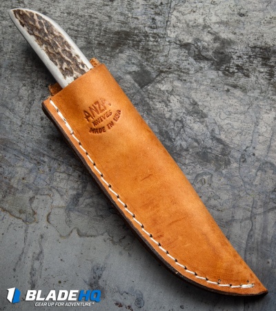 Anza Knives SP2-FE Fixed Blade Knife Stag Horn (3.25" Satin) - Image 3