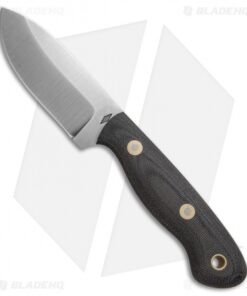 Battle Horse Knives Fox Hound Fixed Blade Knife Black Micarta (3.4" Satin) BHK