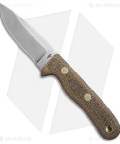 Battle Horse Knives Pit Bull Fixed Blade Knife Natural Micarta (3.5" Satin) BHK