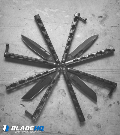 Bear & Son 115B Large Butterfly Knife Black (4" Black) - Image 4