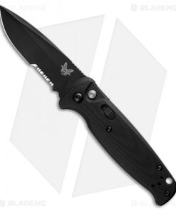 Benchmade CLA Automatic Knife Black G-10 (3.4" Black Serr) 4300SBK