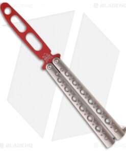 Benchmade 62T Balisong Knife Trainer Stainless Steel Butterfly (Red Dull)