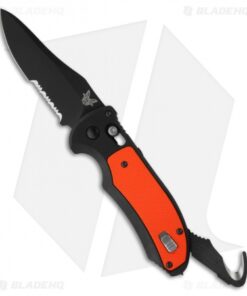 Benchmade 9170SBK-ORG Triage Knife Orange Axis Automatic (3.58" Black Serr)