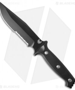 Benchmade Sibert Arvensis Knife Black G-10 (6.44" Black Serr) 119SBK
