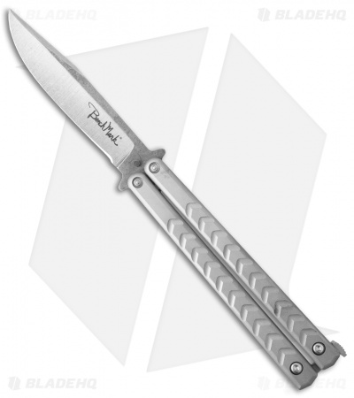 Benchmark Bowie Butterfly Knife Stainless Steel (4.25" Stonewash)