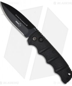Boker Kalashnikov Dagger Automatic Knife Black Aluminum (3.25" Black D2)