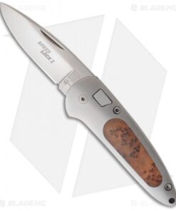 Boker Top Lock II Automatic Knife Thuya Wood (2.75" Satin) 117103