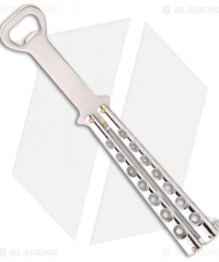 The "Bottle-Fly" Butterfly Knife Bottle Opener (Silver)