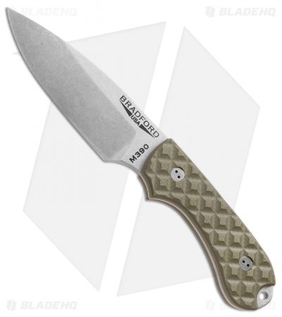 Bradford Knives Guardian3 Fixed Blade OD Green G-10 (3.5" Sabre SW)