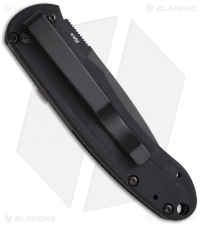Bradley Alias II Small Automatic Knife (2.9" Black Serr) 17950SBK - Image 2