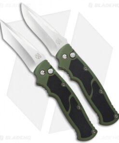 Walter Brend M2 Auto Knife Green Set (Tanto + Clip Point)