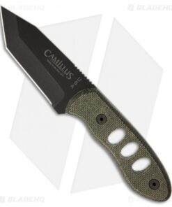 Camillus 5.5" Choker Fixed Blade Knife Micarta (2.5" Black Plain) 19088
