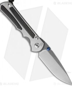 Chris Reeve Sebenza 25 Frame Lock Knife Left Handed CF (3.625" Stonewash)