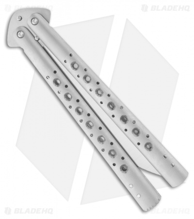 Chuck Gedraitis Knives Balisong #103 Titanium Butterfly Knife (4.5" Satin) - Image 2