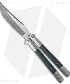Chuck Gedraitis Custom Balisong #144 Butterfly Knife Titanium (4.25" Two-Tone)