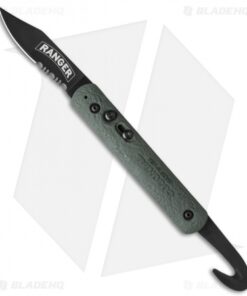 Colonial Ranger Automatic Knife OD Green (3" Black Serr) M-736C