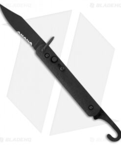 Colonial Knife Company Auto Rescue Military Knife Clip (Black Serr) M-728SB