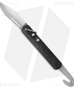 Colonial Auto Rescue Knife w/Strap Cutter Bail (3" Satin Serr) M-724