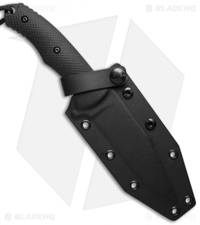 Combative Edge Rebel Fixed Blade Knife Black G-10 (5" Black) - Image 2
